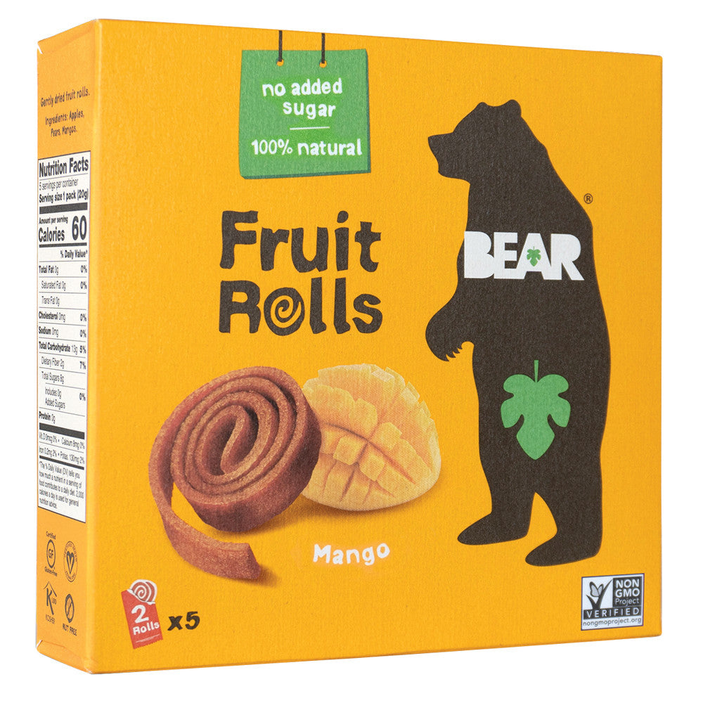 Wholesale Bear Real Fruit Yoyos Mango 3.5 Oz Box-6ct Case Bulk