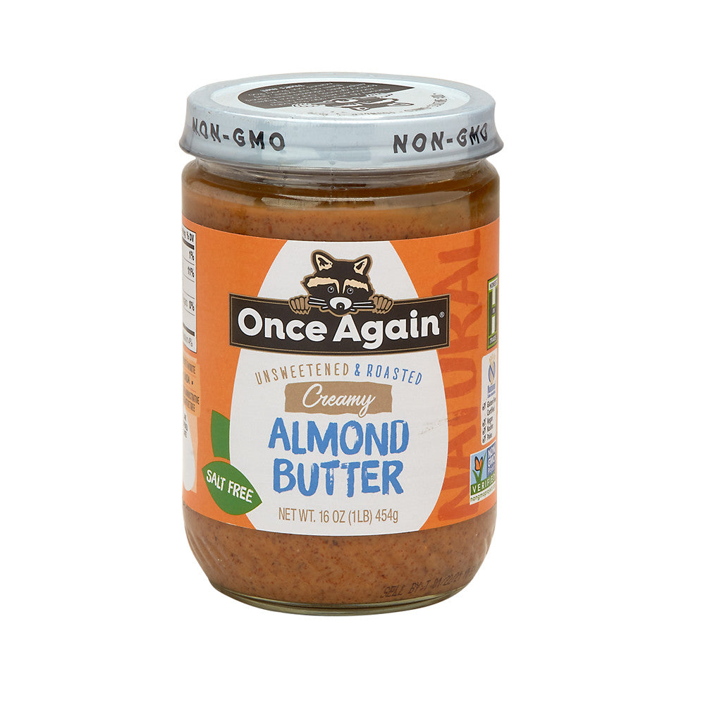 Wholesale Once Again No Stir Roasted Creamy Almond Butter 16 Oz Jar-6ct Case Bulk