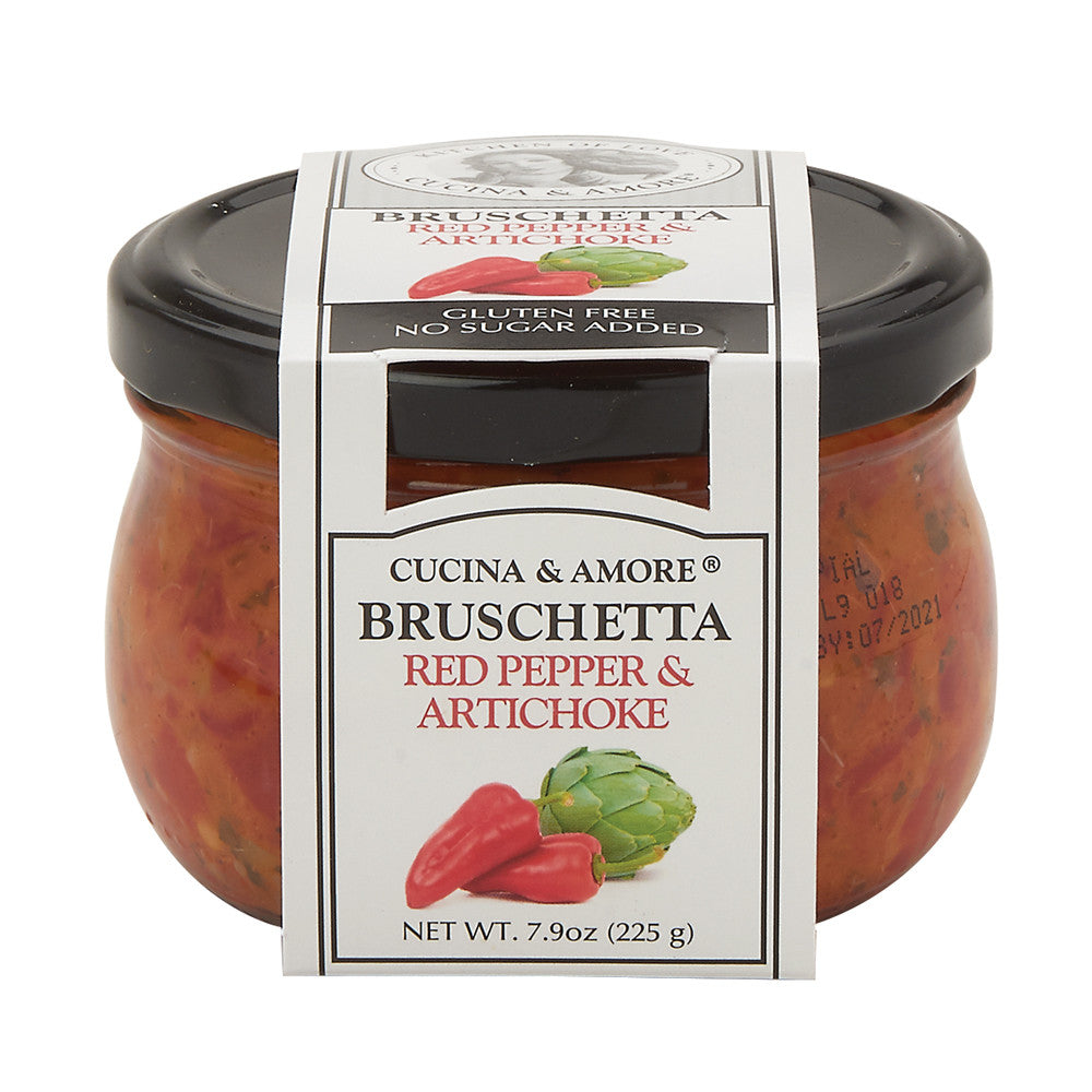 Cucina & Amore Red Pepper & Artichoke Bruschetta 7.9 Oz Jar