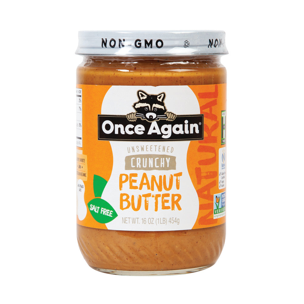 Wholesale Once Again No Stir Crunchy Peanut Butter 16 Oz Jar-6ct Case Bulk