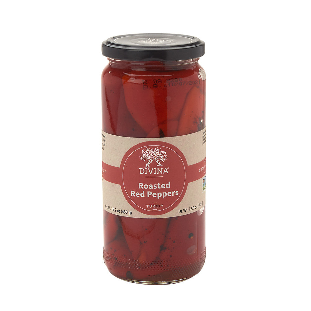 Divina Roasted Sweet Peppers 13 Oz Jar
