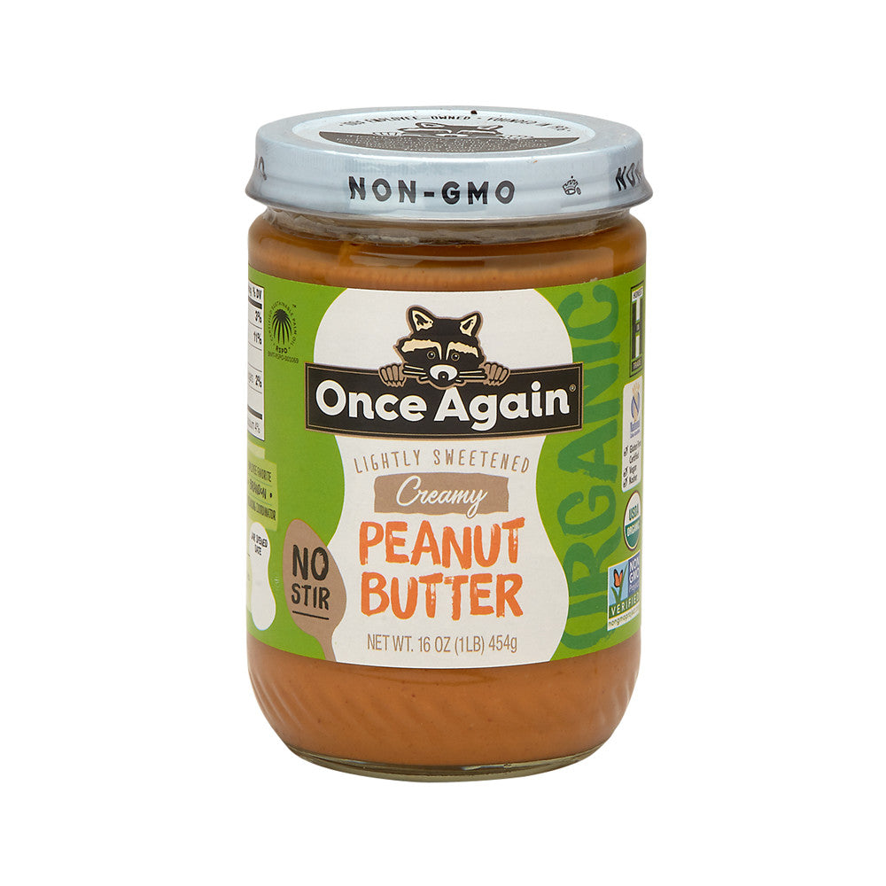 Wholesale Once Again Organic Classic Creamy Peanut Butter 16 Oz Jar-6ct Case Bulk