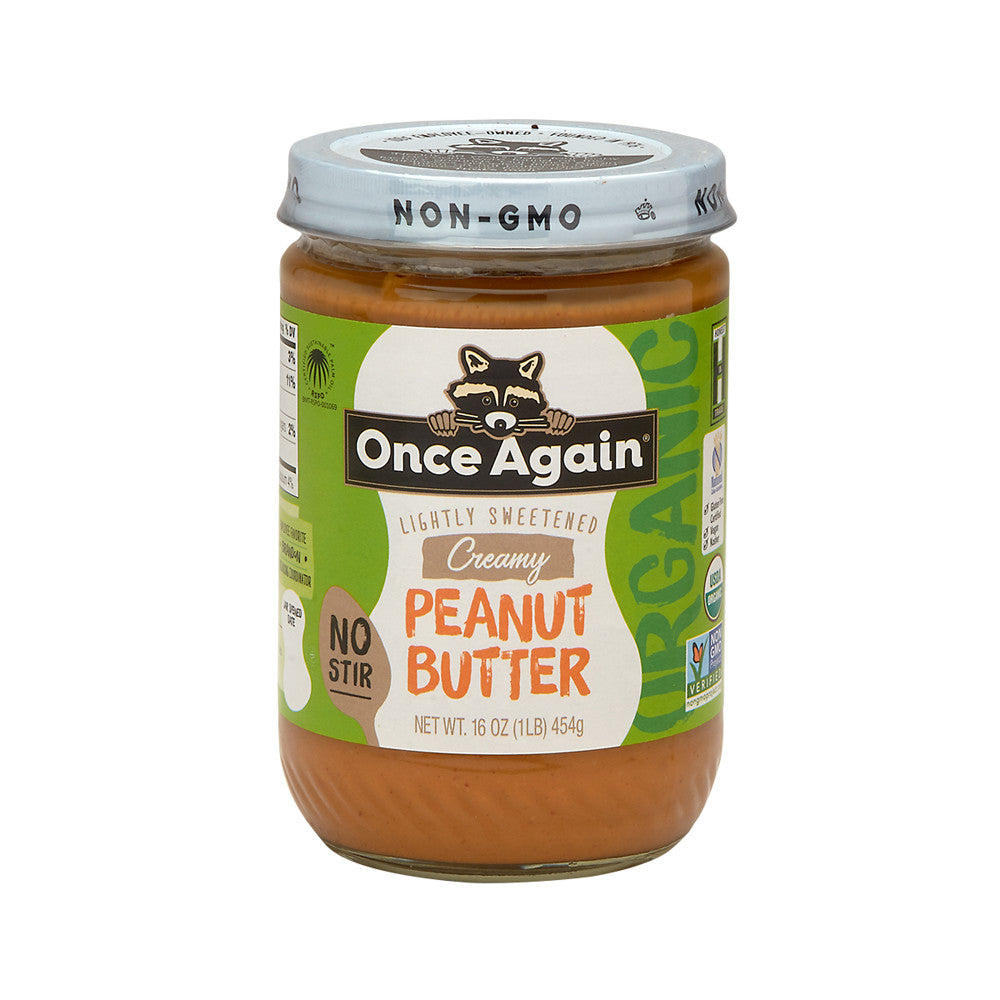 Wholesale Once Again Organic Classic Creamy Peanut Butter 16 Oz Jar- Bulk
