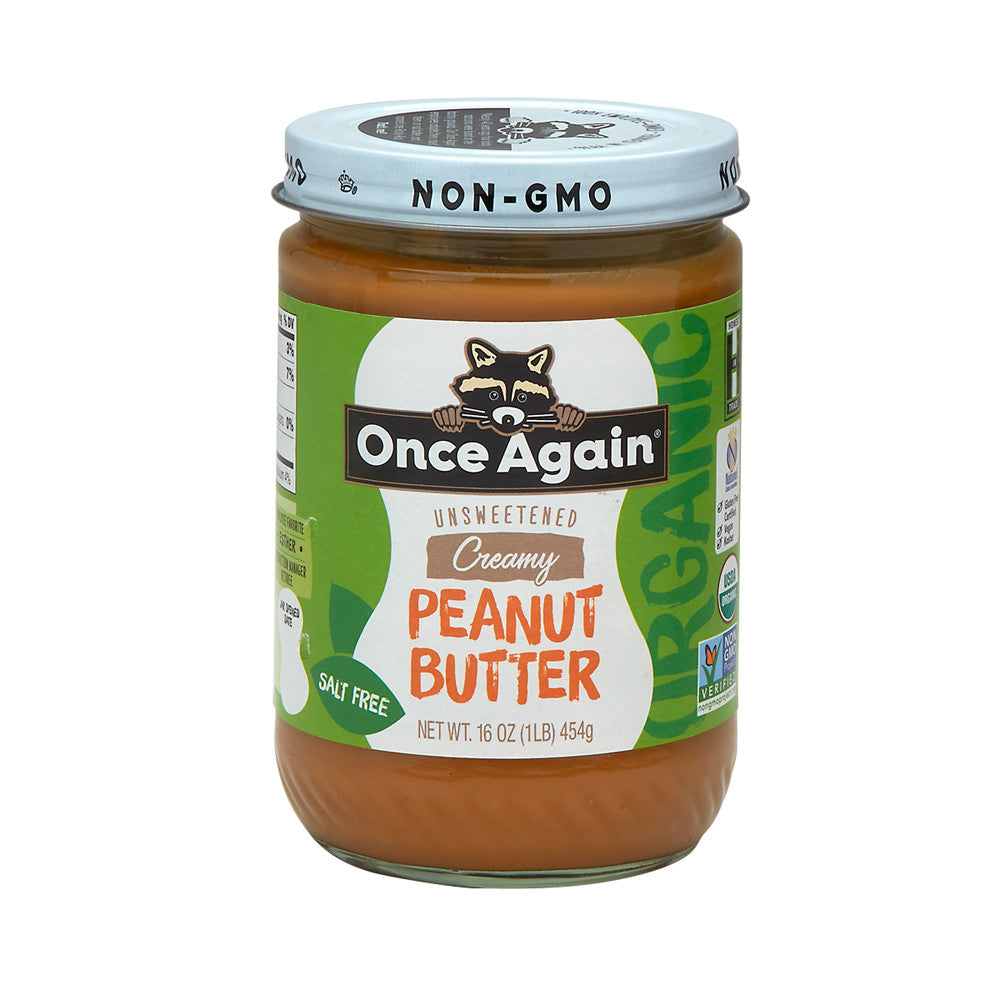 Wholesale Once Again Organic No Stir Creamy Peanut Butter 16 Oz Jar-6ct Case Bulk