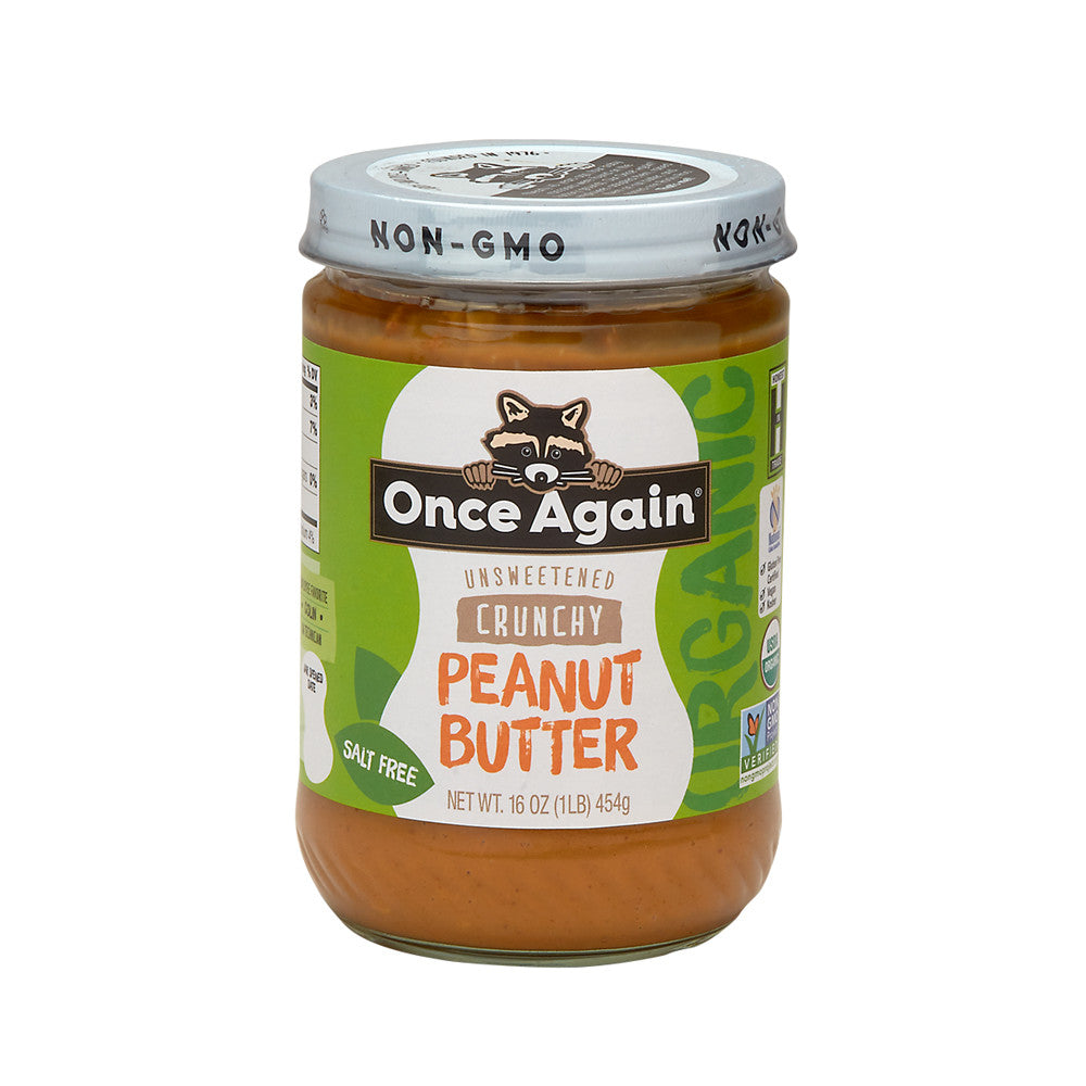 Wholesale Once Again Organic Crunchy No Stir Peanut Butter 16 Oz Jar-6ct Case Bulk