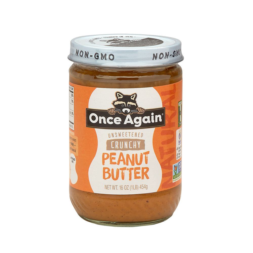 Wholesale Once Again Crunchy Salted Peanut Butter 16 Oz Jar-6ct Case Bulk