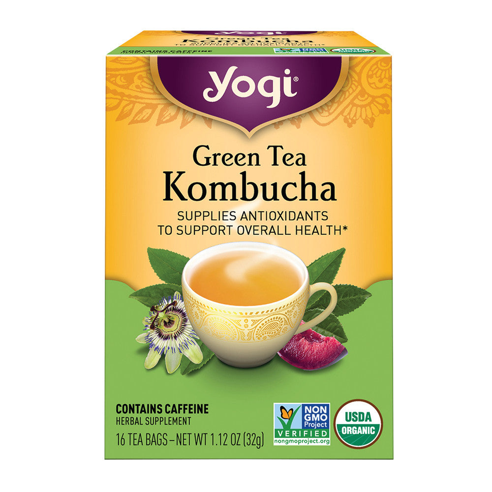 Wholesale Yogi Tea Kombucha Green 16 Ct Box-6ct Case Bulk