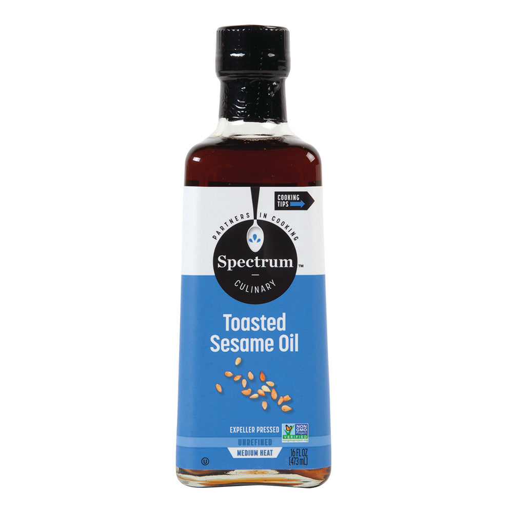 Wholesale Spectrum Toasted Sesame Oil 16 Oz Bottle-12ct Case Bulk