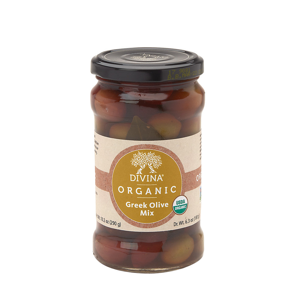 Divina Organic Greek Olive Mix 6.35 Oz Jar