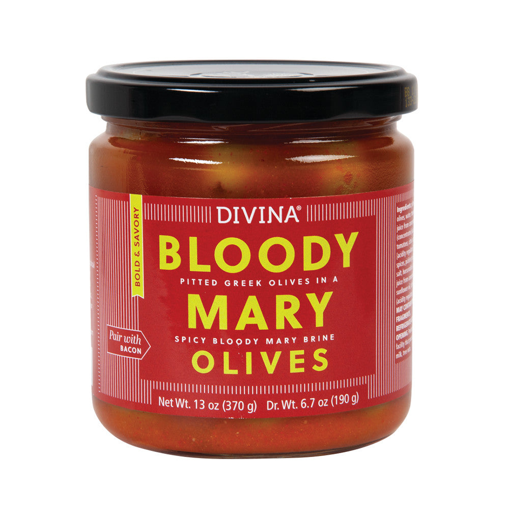 Divina Bloody Mary Olives 6.7 Oz Jar
