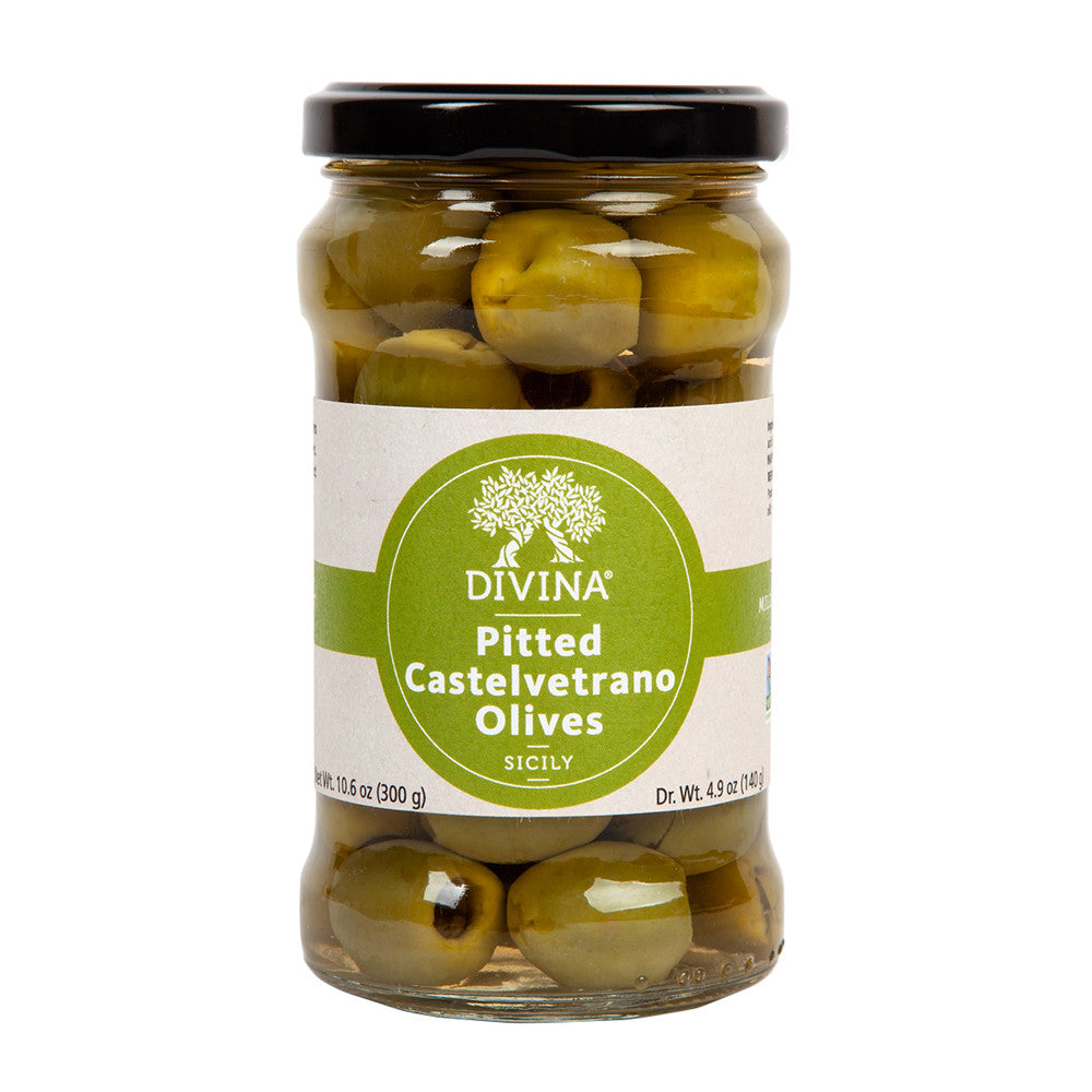 Divina Castelvetrano Olives Pitted 4.9 Oz Jar