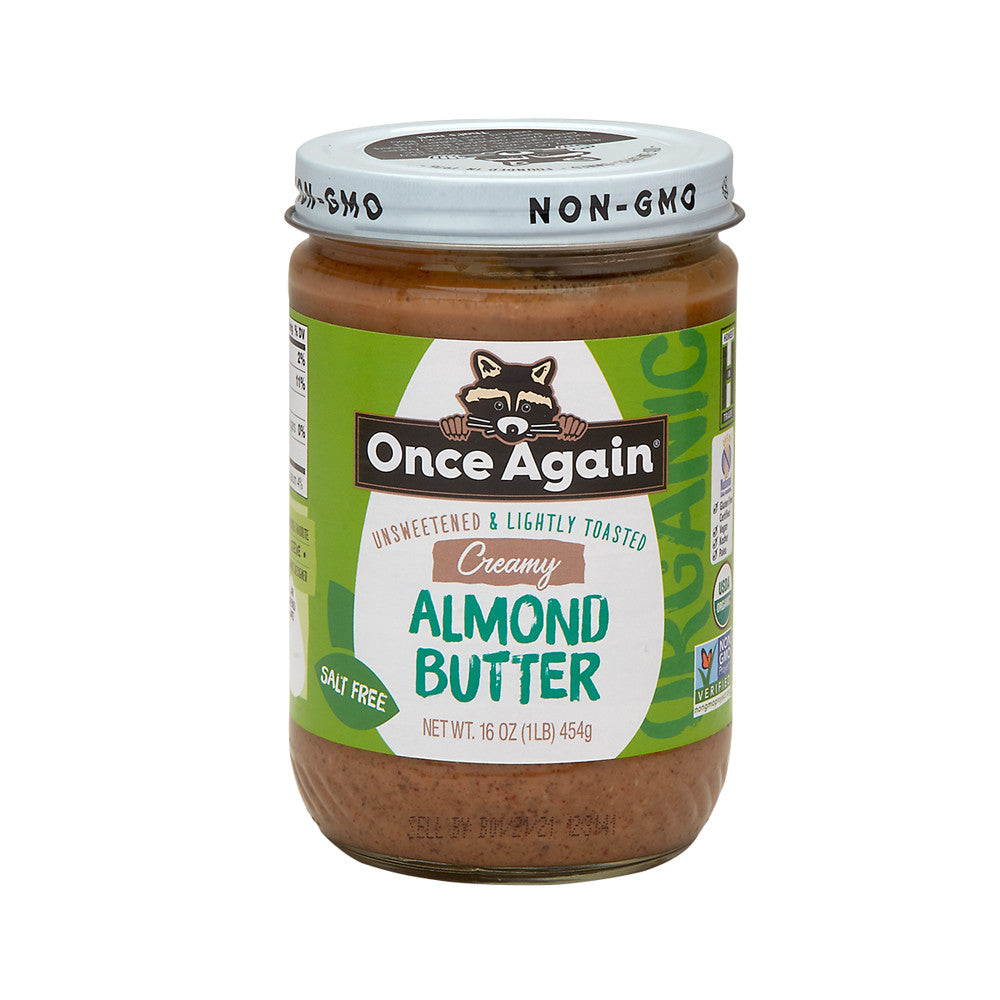 Wholesale Once Again Organic No Stir Lightly Toasted Creamy Almond Butter 16 Oz Jar-6ct Case Bulk