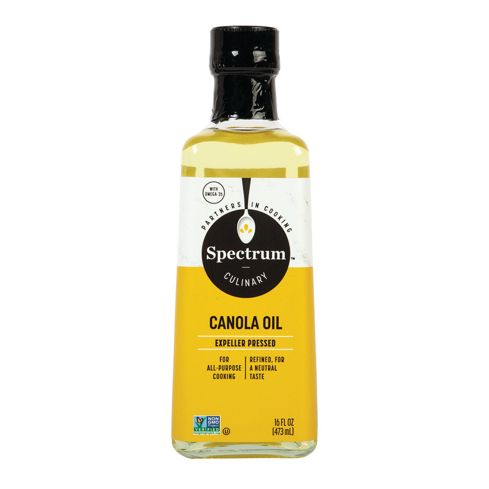 Wholesale Spectrum Refined Canola Oil 16 Oz Bottle-12ct Case Bulk