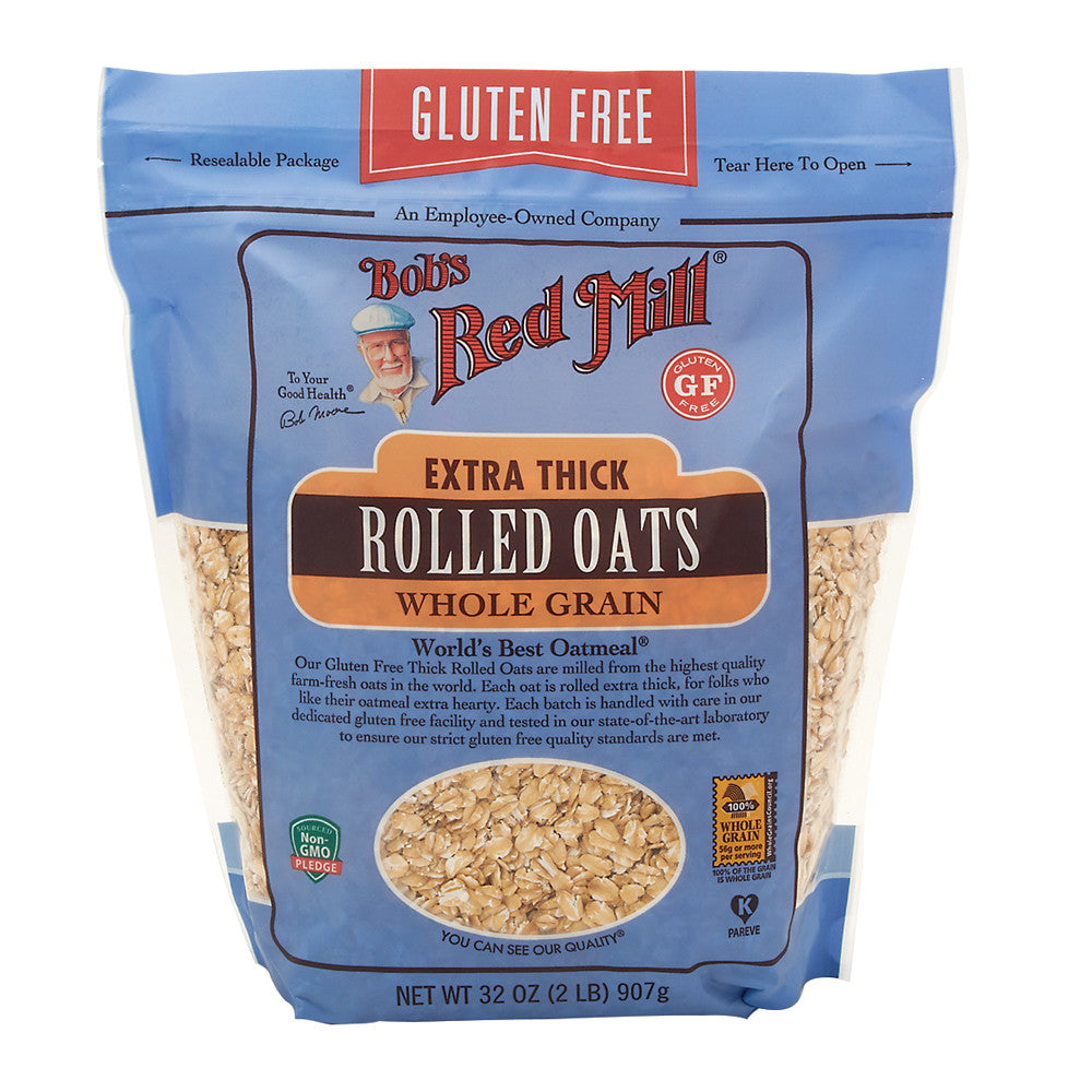 Bob'S Red Mill Gluten Free Rolled Oats Thick 32 Oz Pouch