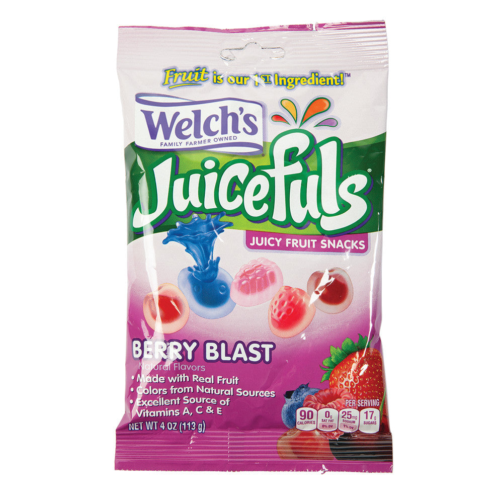 Wholesale Welch'S Juicefuls Berry Blast 4 Oz Peg Bag-12ct Case Bulk