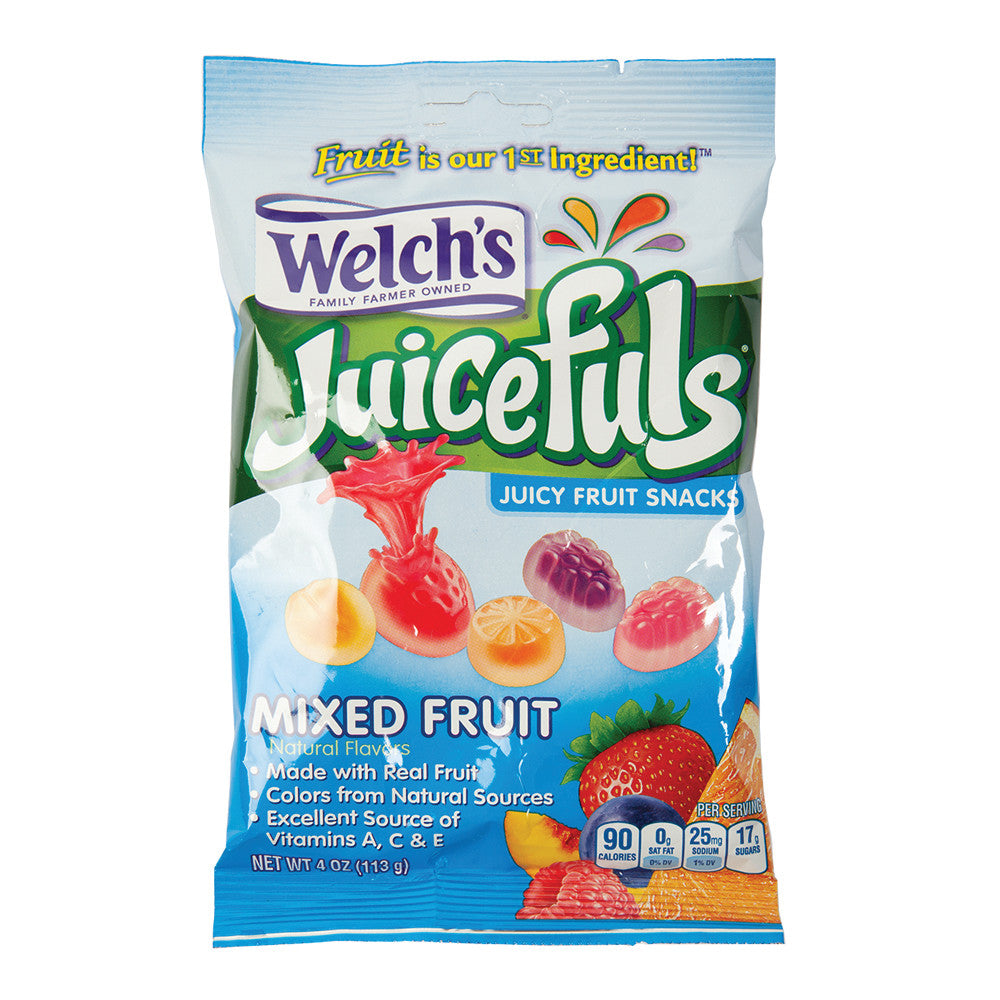 Wholesale Welch'S Juicefuls Mixed Fruit 4 Oz Peg Bag-12ct Case Bulk