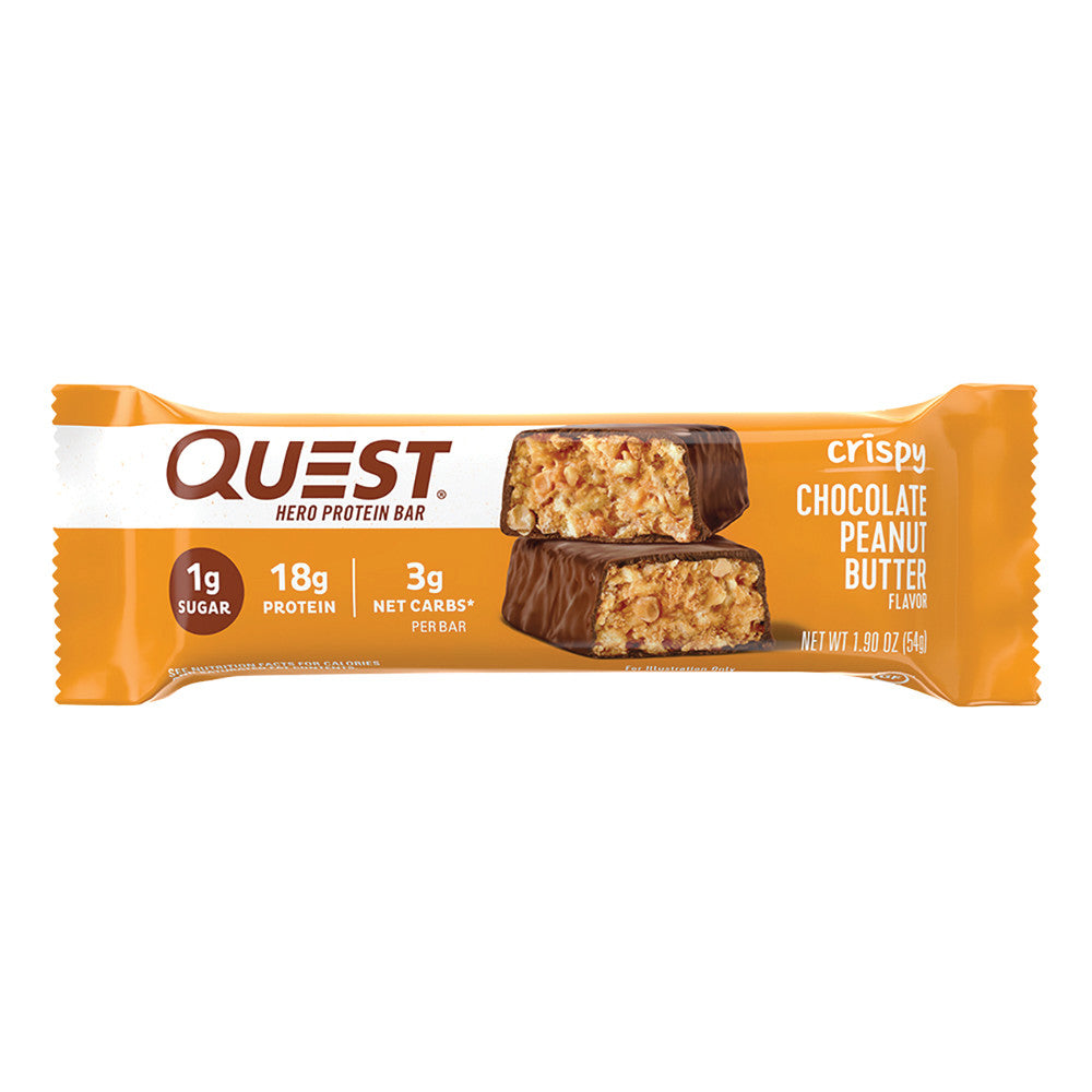 Wholesale Quest Hero Chocolate Peanut Butter 1.90 Oz Bar- Bulk