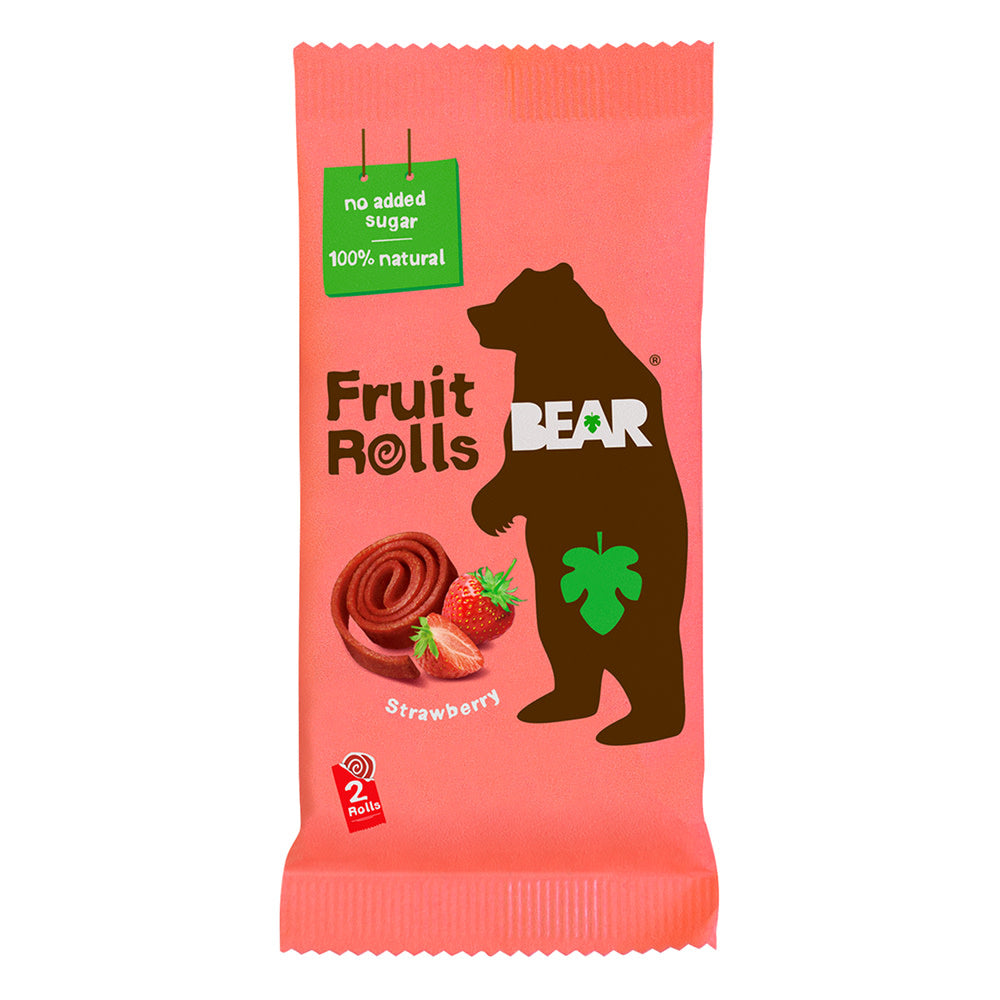 Wholesale Bear Strawberry Yoyos Fruit Rolls 0.7 Oz-18ct Case Bulk