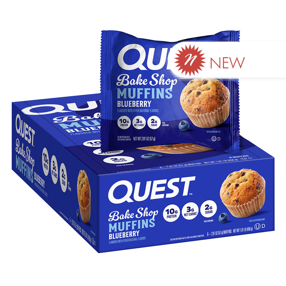 Wholesale Quest - Bake Shop Blueberry Muffins - 2.01Oz- Bulk