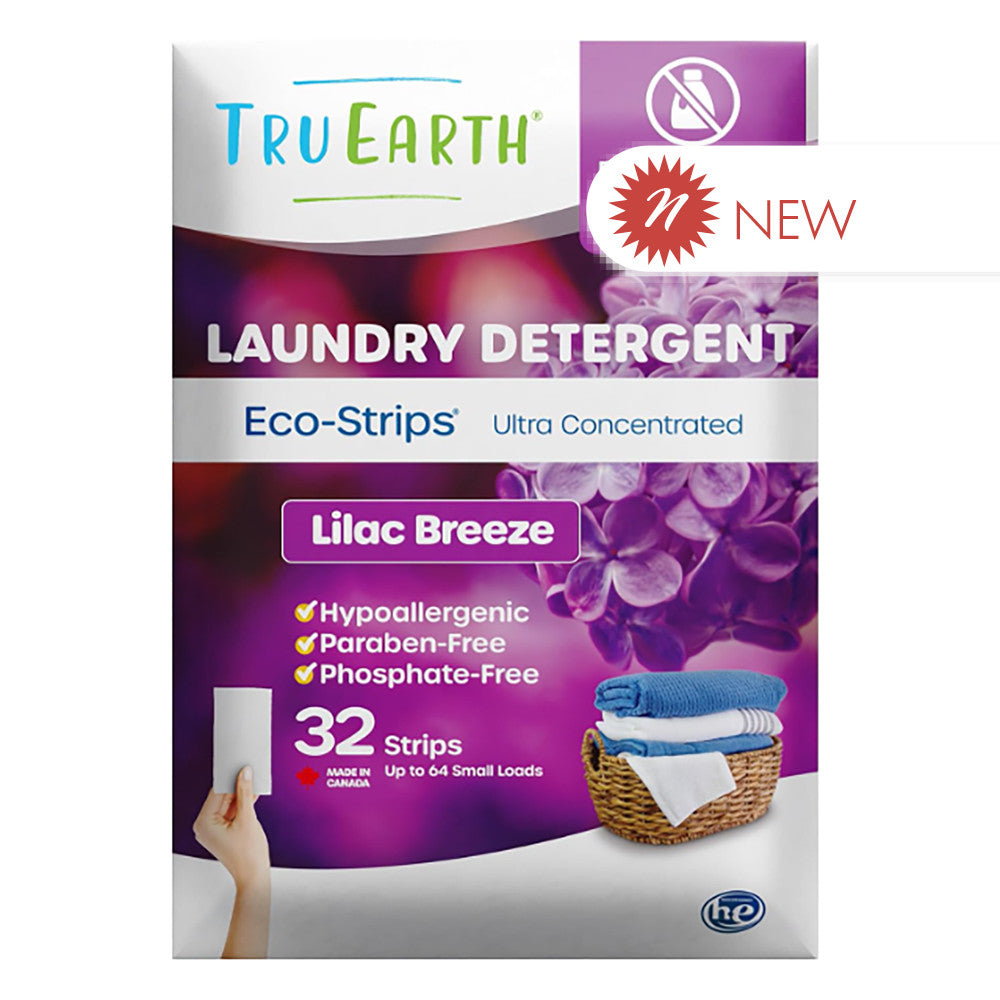 Wholesale Tru Earth Lilac Breeze Laundry Detergent Strips 2.74 Oz- Bulk