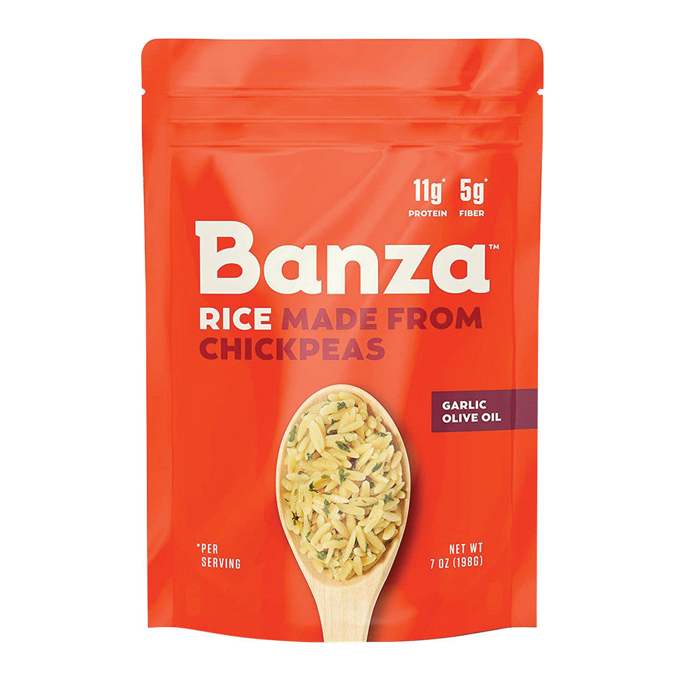 Wholesale Banza Garlic Olive Oil Chickpea Rice 7 Oz Box- Bulk