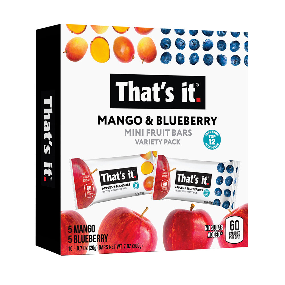 Wholesale That'S It Mango & Blueberry Mini Fruit Bars 7 Oz Box- Bulk