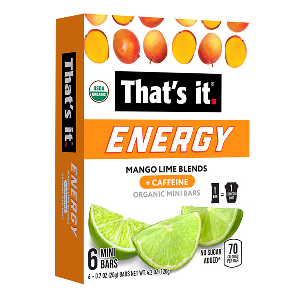 Wholesale That'S It Energy Mango Lime Blends Mini Bars 4.2 Oz Box- Bulk
