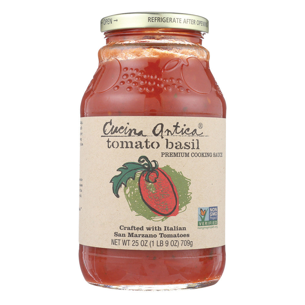 Wholesale Cucina Antica Tomato Basil Sauce 25 Oz Jar-6ct Case Bulk