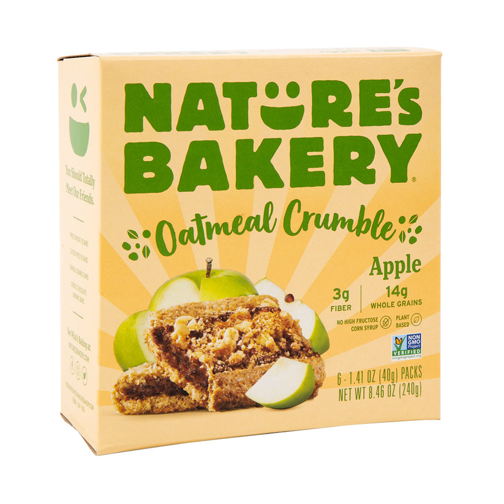 Wholesale Nature'S Bakery Oatmeal Crumble Bar Apple 8.46 Oz-6ct Case Bulk