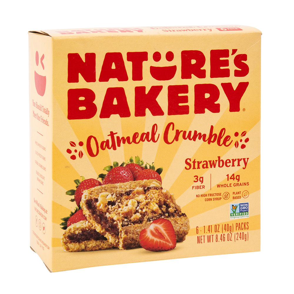 Wholesale Nature'S Bakery Oatmeal Crumble Bar Strawberry 8.46 Oz Box- Bulk