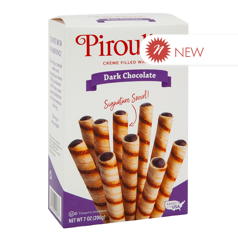 Wholesale Debeuk - Pirouline Dark Chocolate Crme Wafer Carton - 7Oz- Bulk