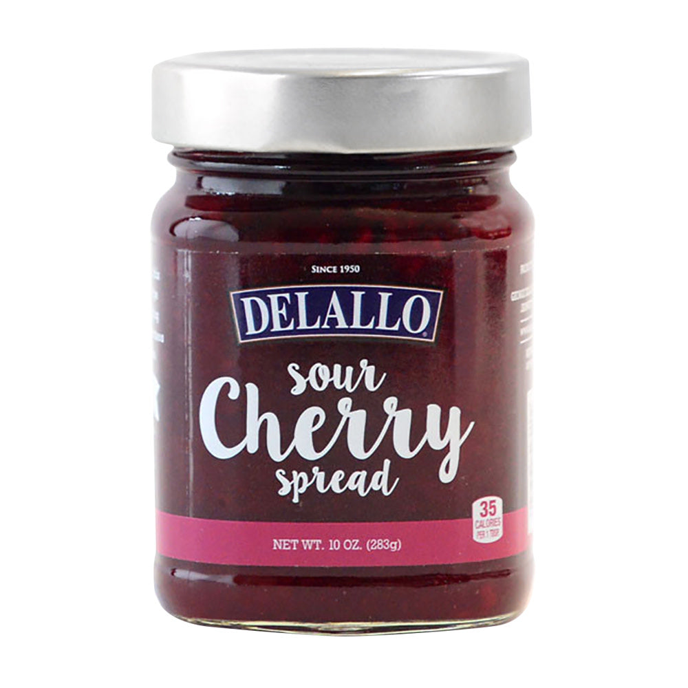 Delallo Sour Cherry Spread 10 Oz Jar