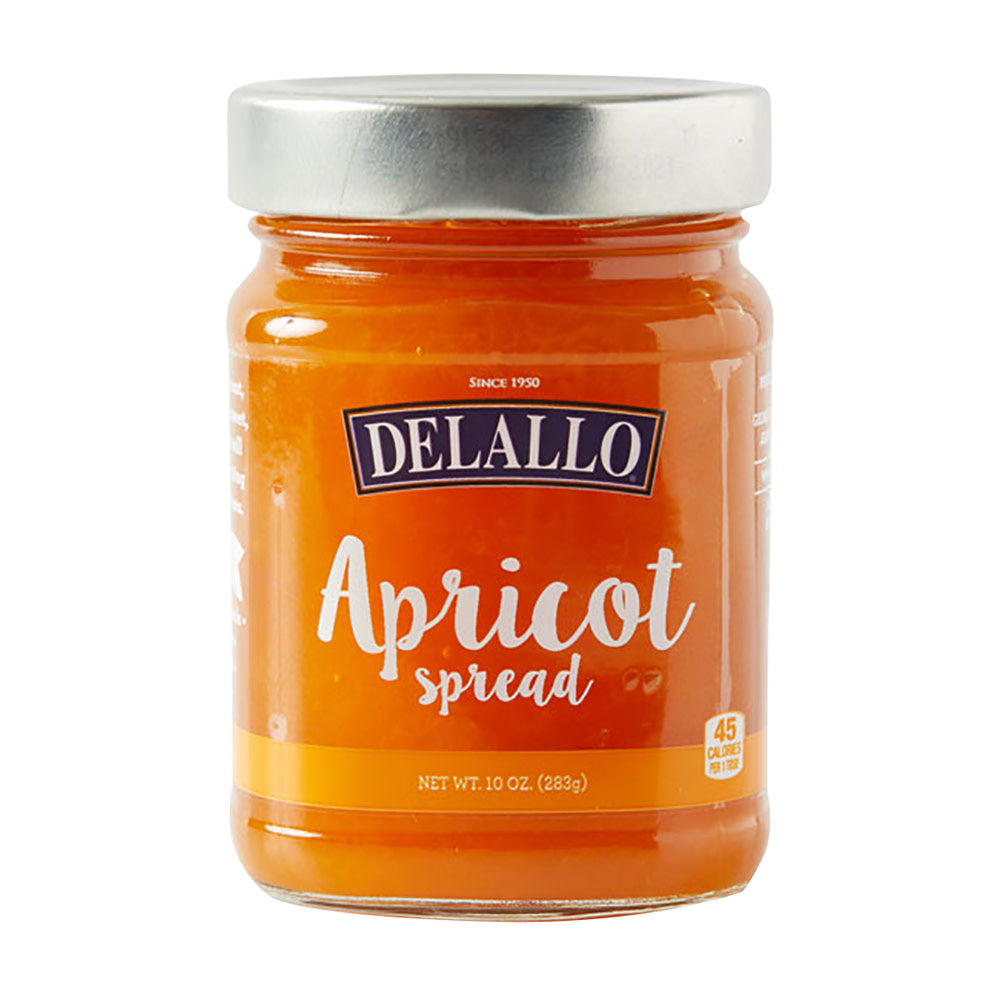 Delallo Apricot Spread 10 Oz Jar