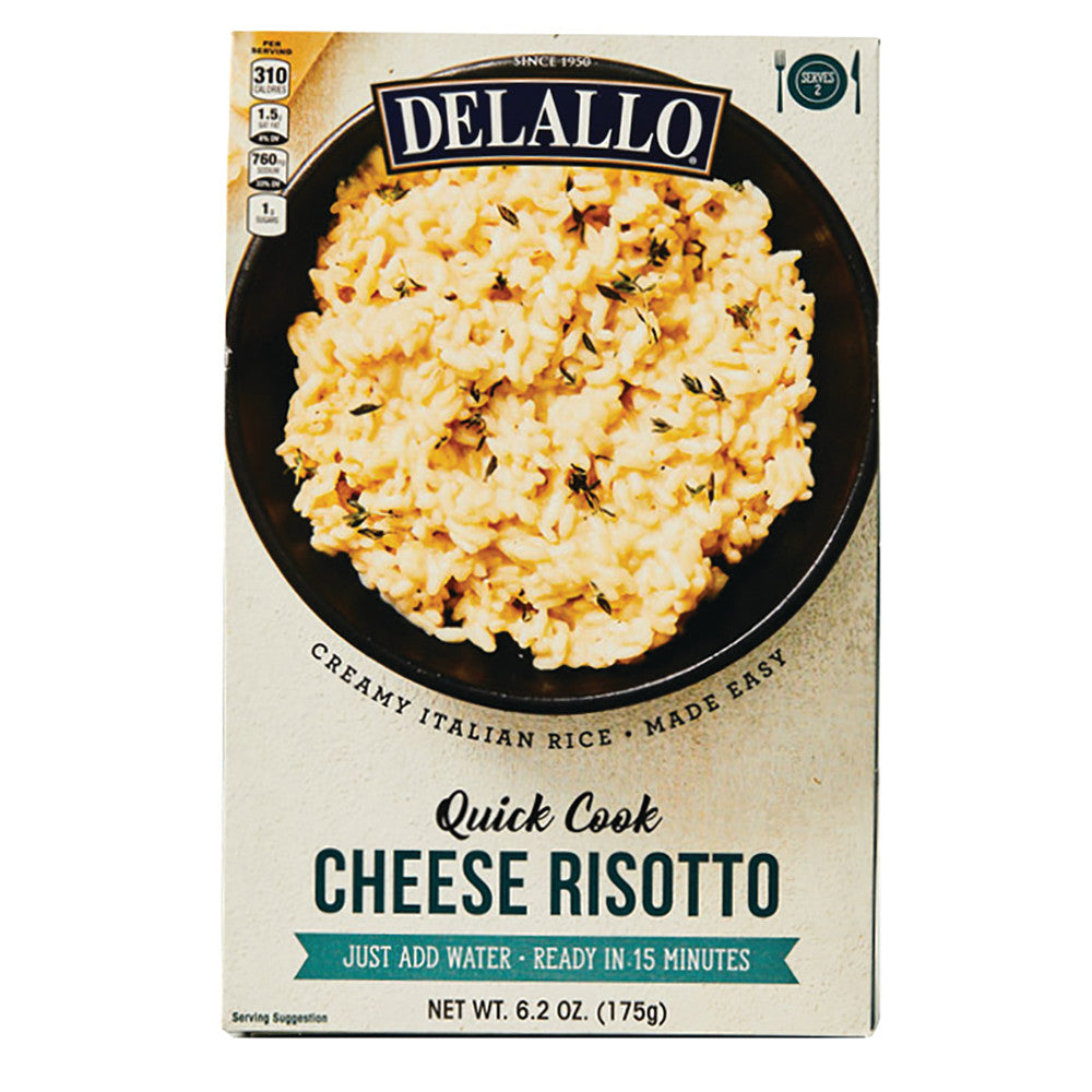 Delallo Quick Cook Cheese Risotto 6.2 Oz Box
