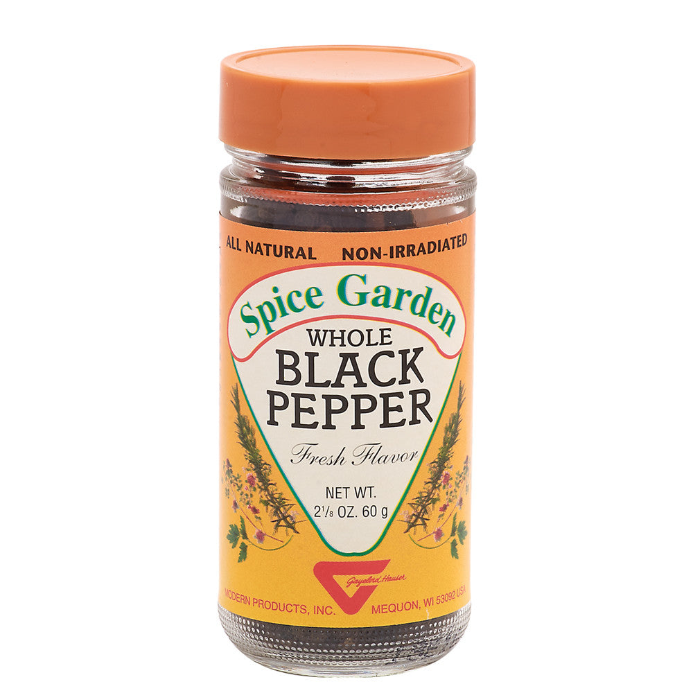 Wholesale Spice Garden Natural Whole Black Pepper 2.125 Oz Shaker-24ct Case Bulk