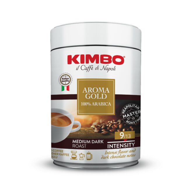 Wholesale Kimbo Ground Coffee Aroma Gold 8 oz- Bulk