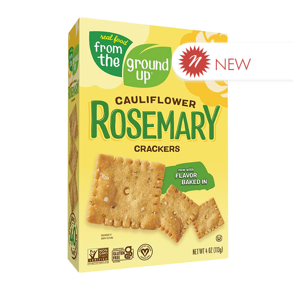 Wholesale Ftgu - Cauliflower Crackers Rosemary - 4Oz- Bulk
