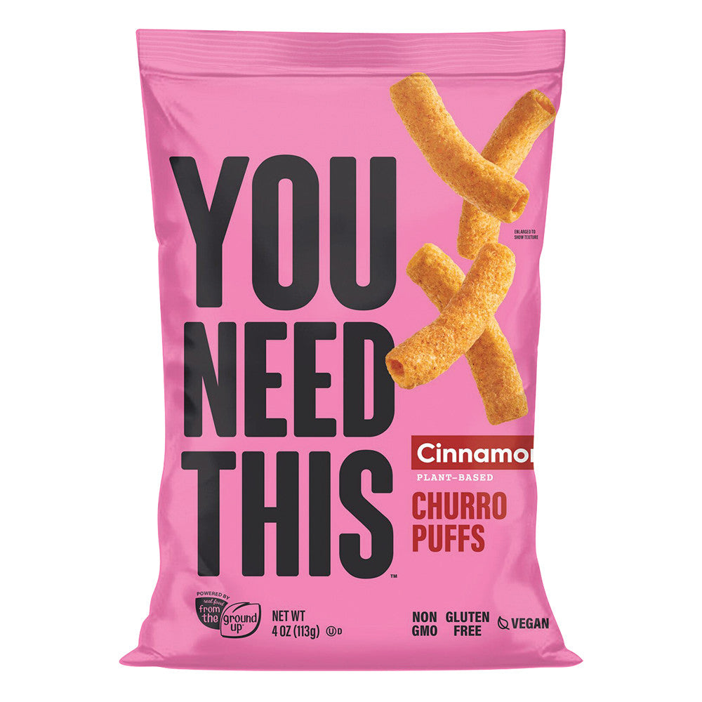 Wholesale Ftgu You Need This Cinnamon Churro Puffs 4 Oz Bag-12ct Case Bulk