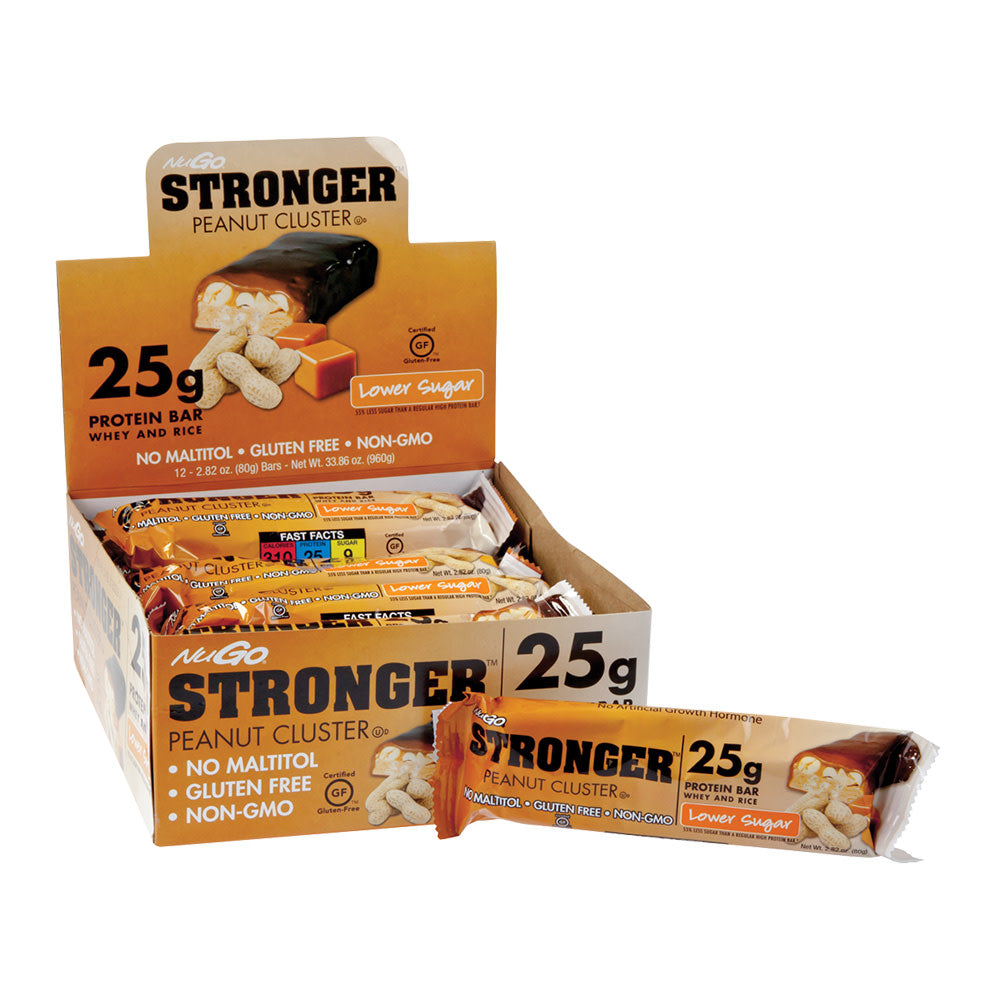 Wholesale Nugo Stronger Peanut Cluster Protein Bar 2.82 Oz- Bulk