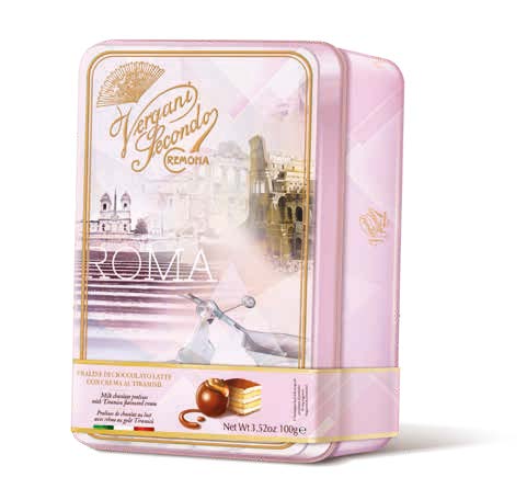 Wholesale S. Vergani Roma Milk Chocolate Pralines with Tiramisu Cream 100 g- Bulk