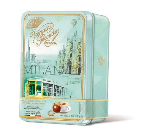 Milano” Milk Chocolate Pralines with Capuccino Cream S. Vergani 100 Gram