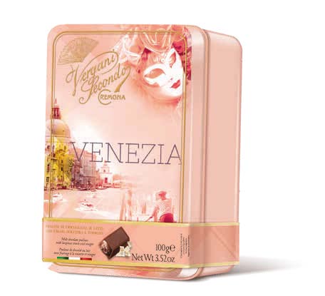 Wholesale Venezia” Milk Chocolate Pralines with Hazelnut Cream & Nougat S. Vergani 100 Gram-12 Ct Case Bulk