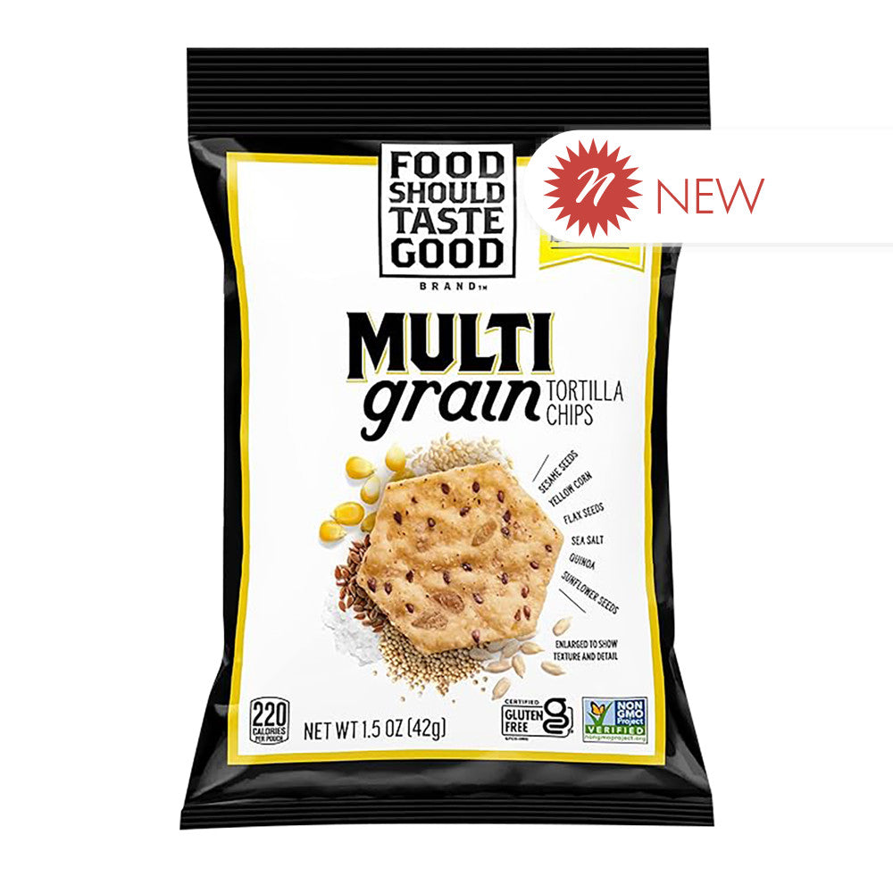 Wholesale Food Should Taste Good - Tortilla Chips Multigrain - 1.5Oz- Bulk