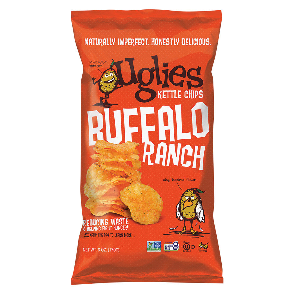 Wholesale Uglies Buffalo Ranch Kettle Potato Chips 6 Oz Bag-12ct Case Bulk