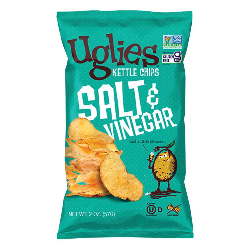 Wholesale Uglies Salt & Vinegar Kettle Potato Chips 2 Oz Bag-24ct Case Bulk