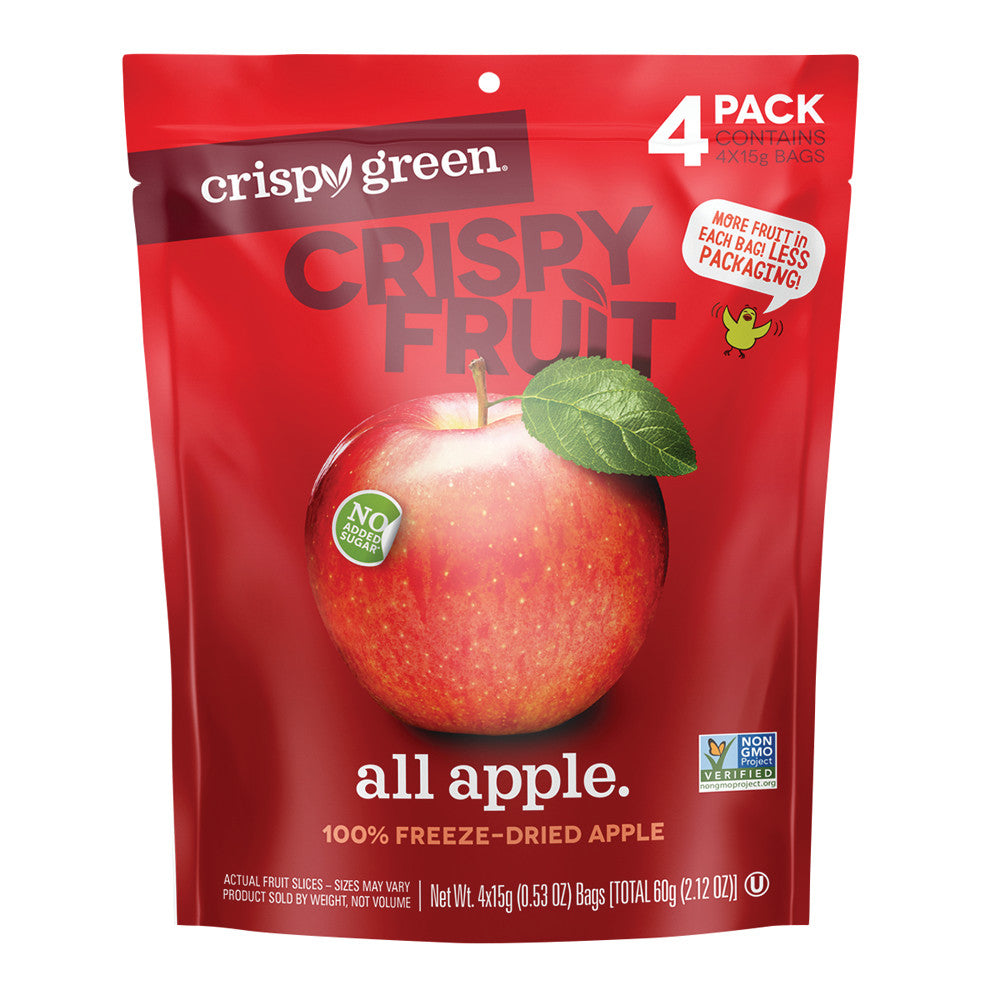 Wholesale Crispy Green All Apple Multi Pack 4 Count 2.12 Oz Pouch-8ct Case Bulk