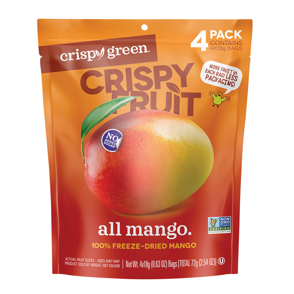 Wholesale Crispy Green All Mango Multi Pack 4 Count 2.54 Oz Pouch- Bulk