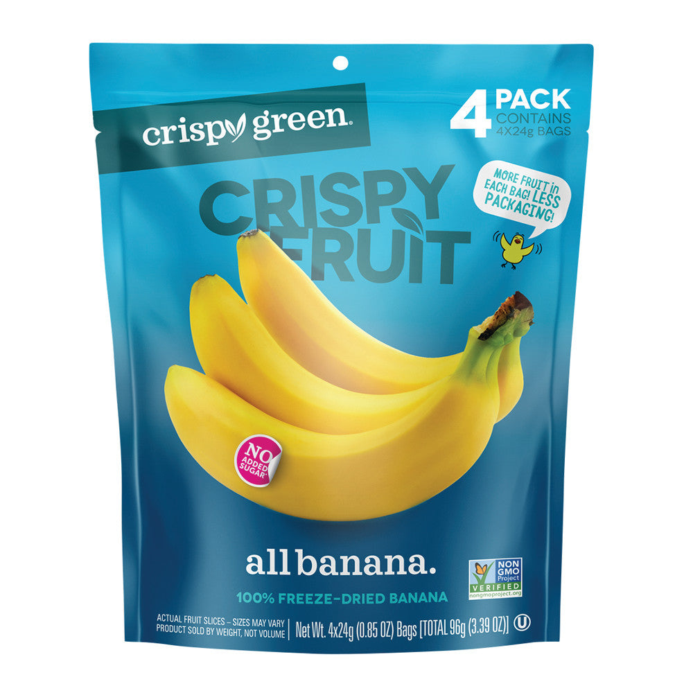Wholesale Crispy Green All Banana Multi Pack 4 Count 3.39 Oz Pouch- Bulk