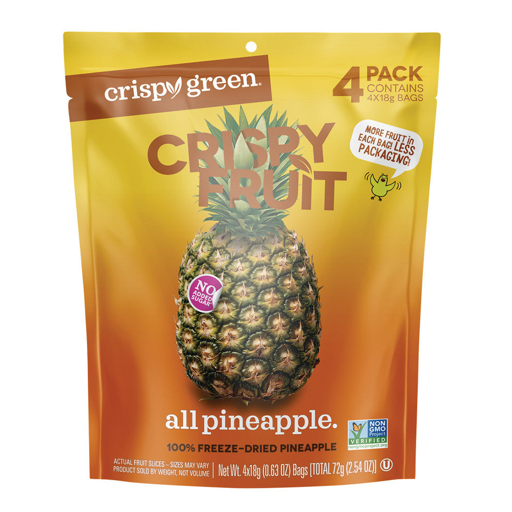 Crispy Green All Pineapple Multi Pack 4 Count 2.54 Oz Pouch