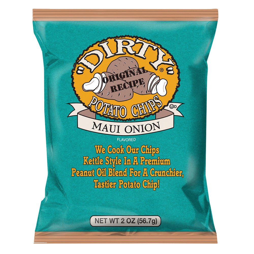 Wholesale Dirty Maui Onion Potato Chips 2 Oz Bag *Not For Sale In California*-25ct Case Bulk